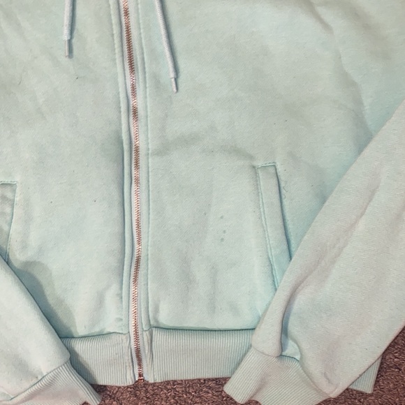 Charlotte Russe Refuge Athletics Turquoise Hoodie - Picture 3 of 5